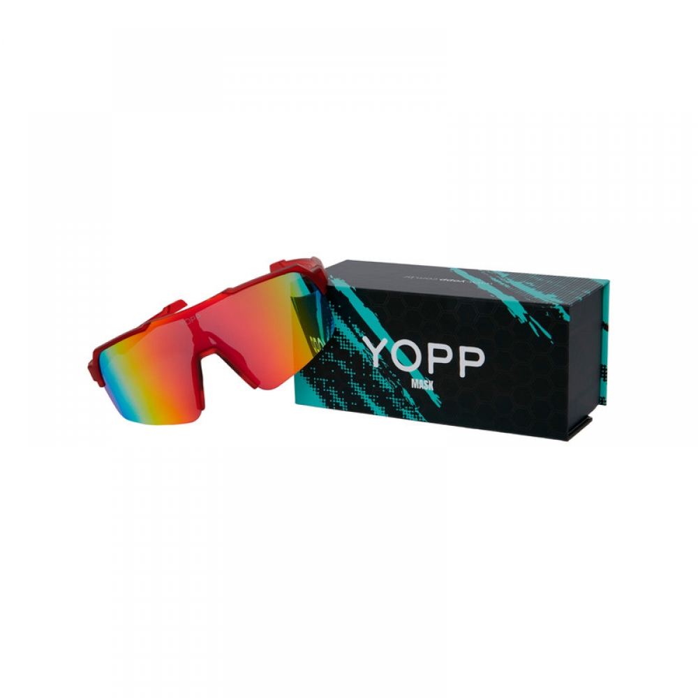 Óculos de Sol Esportivo Yopp Uv400 Corrida e Bike Mask L 2.2