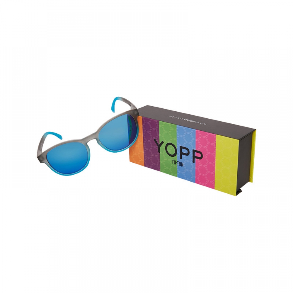 Óculos de Sol Yopp Polarizado Uv400 Gray Tu-ton Azul