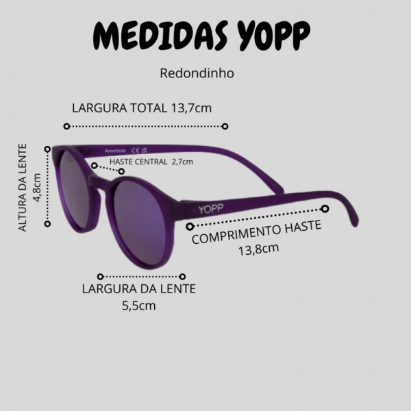 Óculos de Sol Yopp Polarizado Uv400 Vaca Véia