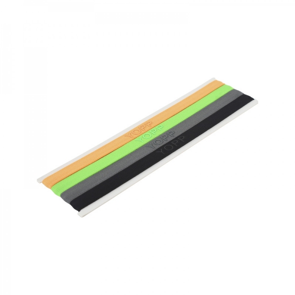 Faixa De Cabelo Com Silicone Antideslizante 4 Unid YOPP Laranja e Verde