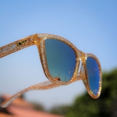 Óculos de Sol Yopp Polarizado Uv400 Glitter Ouro