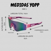 Óculos de Sol Yopp Performance Ironman Brasil Mask IMB3.7