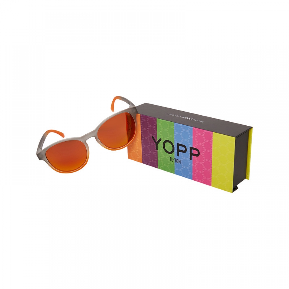 Óculos de Sol Yopp Polarizado Uv400 Gray Tu-ton Laranja