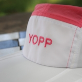 Boné Esportivo Yopp 5 Panel Branco e Rosa