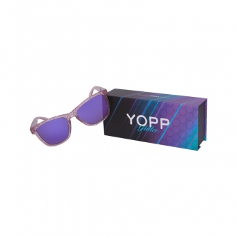 Óculos de Sol Yopp Polarizado Uv400 Glitter Roxo