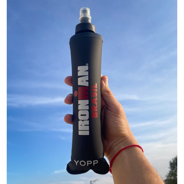 Garrafa Dobrável Yopp Ironman Brasil Soft Flask 350ml