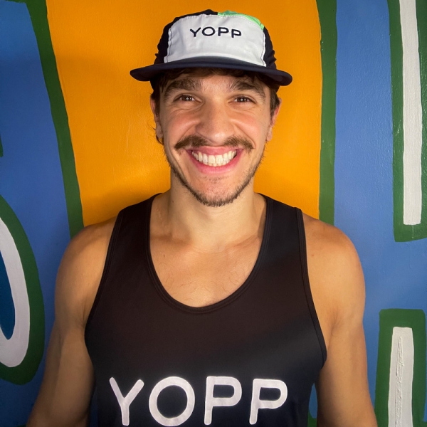 Boné Esportivo Yopp 5 Panel - Branco e Verde