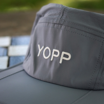 Boné Esportivo Yopp 5 Panel Cinza