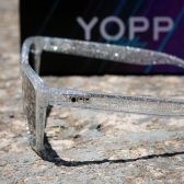 Óculos de Sol Yopp Polarizado Uv400 Glitter Prata