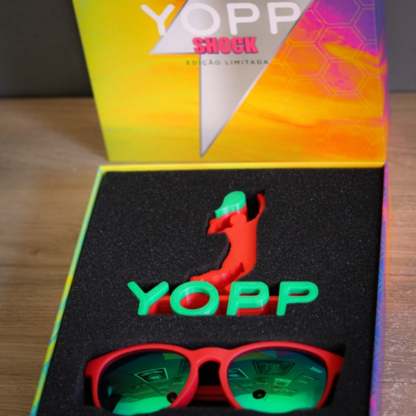 Óculos de Sol Yopp Polarizado Uv400 Shock Vermelho