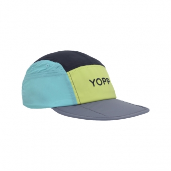 Boné Esportivo Yopp 5 Panel - Azul e Verde
