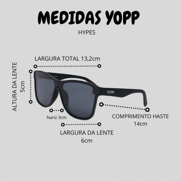Óculos de Sol Yopp Polarizado Uv400 MDR25 Glória