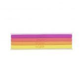 Faixa De Cabelo Com Silicone Antideslizante 4 Unid YOPP Violeta e Amarelo