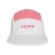 Boné Esportivo Yopp 5 Panel Branco e Rosa