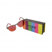 Óculos de Sol Yopp Polarizado Uv400 Gray Tu-ton Vermellho