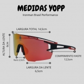 Óculos de Sol Yopp Performance Ironman Brasil Mask IMB2.13
