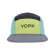 Boné Esportivo Yopp 5 Panel  - Branco e Verde
