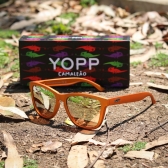Óculos de Sol Yopp Polarizado Uv400 Camaleão Dourado