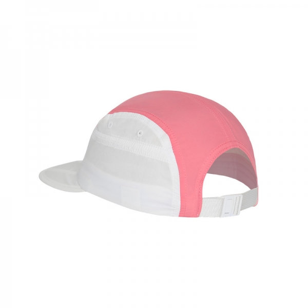 Boné Esportivo Yopp 5 Panel Branco e Rosa