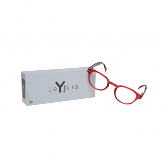 Óculos de Leitura Yopp Redondo Vermelho