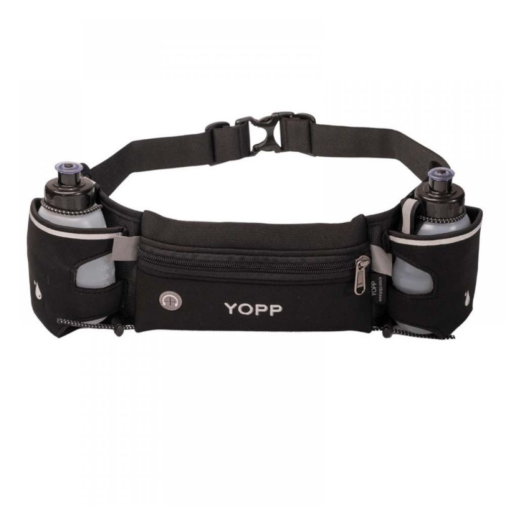 Cinto de Hidratação Neoprene com 2 Squeezes  Preto