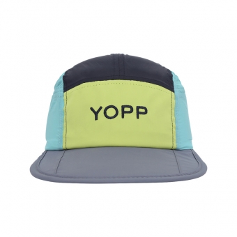 Boné Esportivo Yopp 5 Panel - Azul e Verde