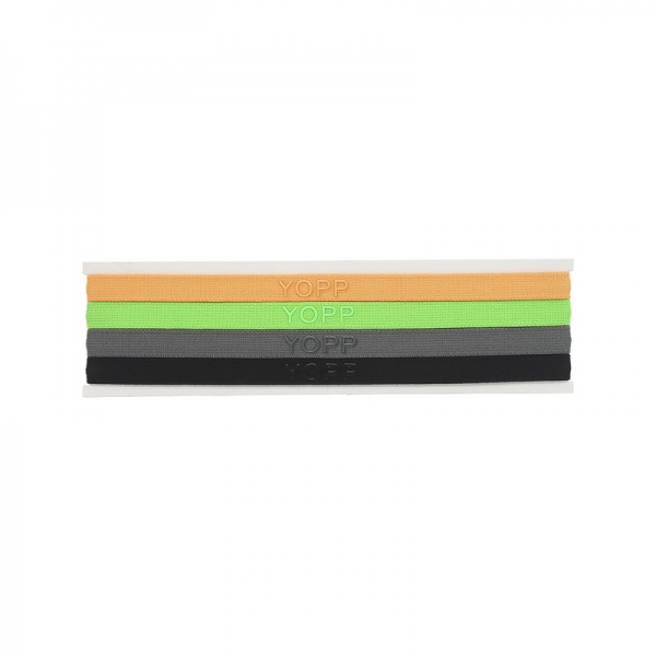 Faixa De Cabelo Com Silicone Antideslizante 4 Unid YOPP Laranja e Verde