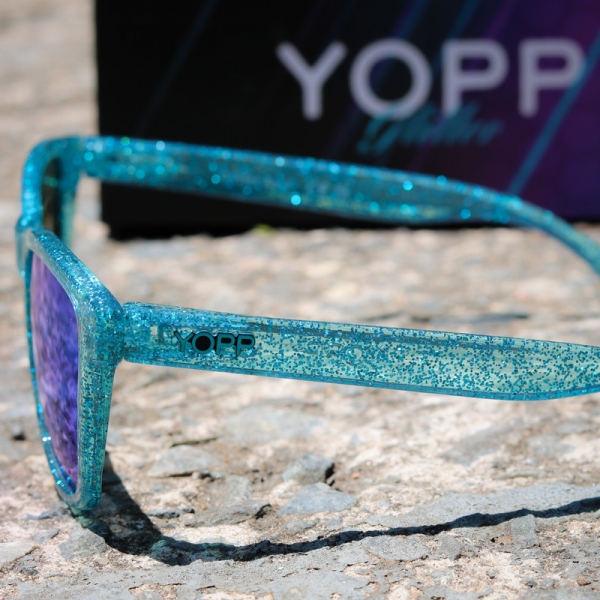 Óculos de Sol Yopp Polarizado Uv400 Glitter Azul