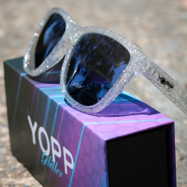 Óculos de Sol Yopp Polarizado Uv400 Glitter Prata