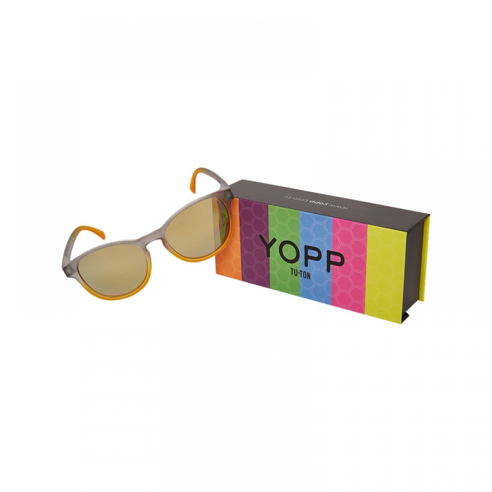 Óculos de Sol Yopp Polarizado Uv400 Gray Tu-ton Amarelo