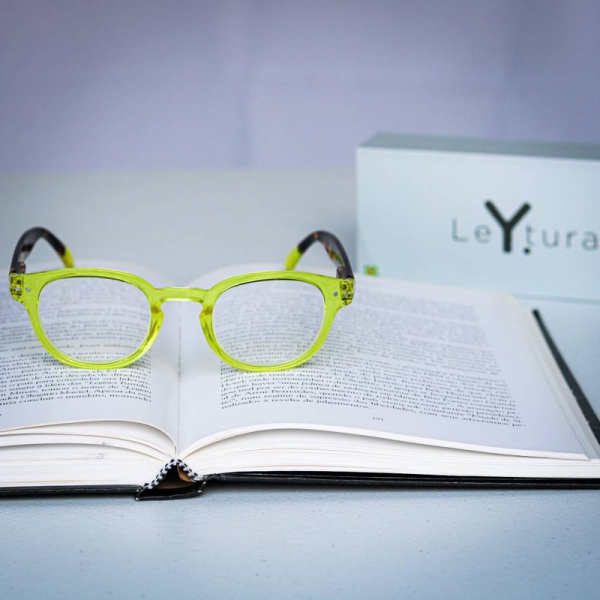 Óculos de Leitura Yopp Redondo Amarelo