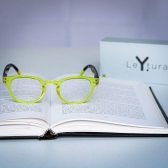 Óculos de Leitura Yopp Redondo Amarelo