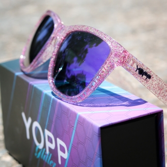 Óculos de Sol Yopp Polarizado Uv400 Glitter Roxo