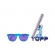 Óculos de Sol Yopp Polarizado Uv400 Shock Azul