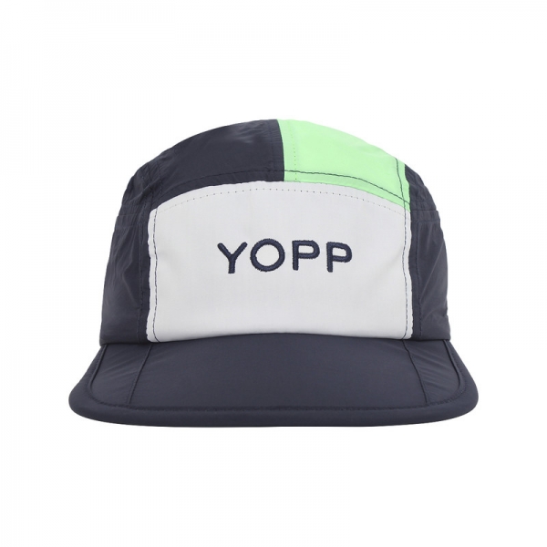 Boné Esportivo Yopp 5 Panel - Branco e Verde