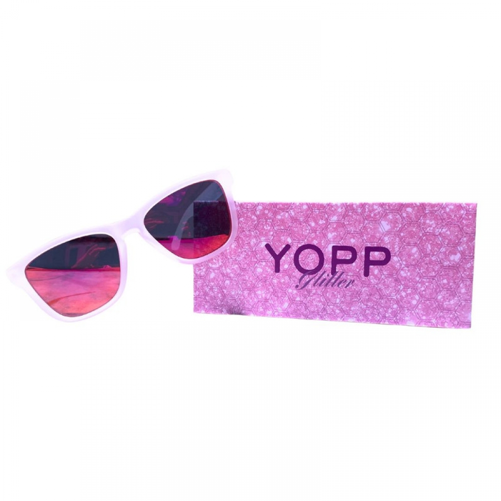 Óculos de Sol Yopp Polarizado Uv400 Glitter Pink