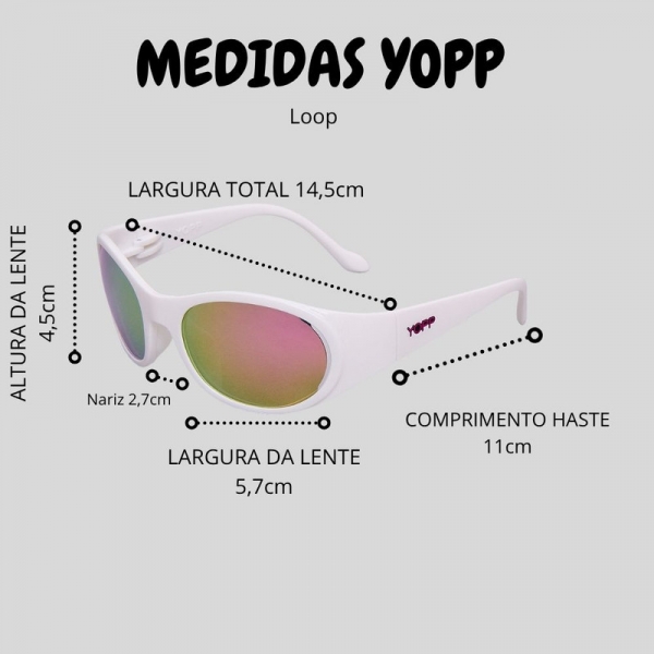 Óculos de Sol Yopp Loop Polarizado Uv400 Alvorada