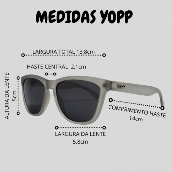 Óculos de Sol Yopp Polarizado Uv400 Gatocromático