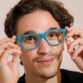 Óculos de Leitura Yopp Retangular Azul