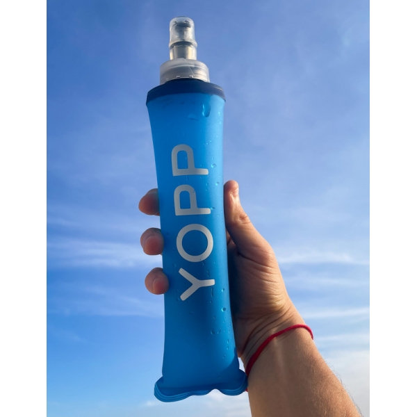 Garrafa Dobrável Yopp Soft Flask Azul 350ml
