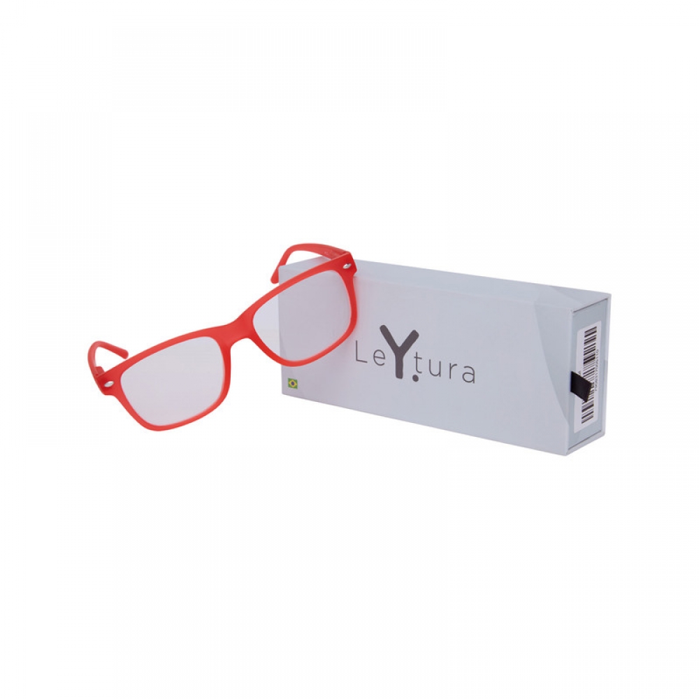 Óculos de Leitura Yopp Retangular Vermelho